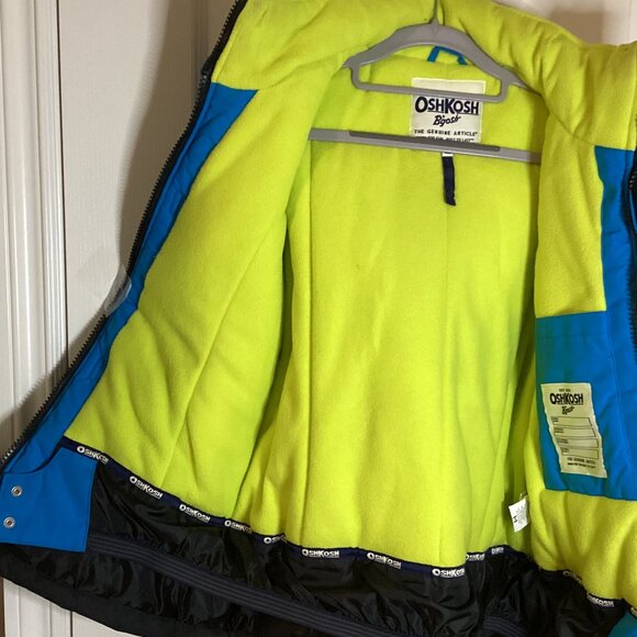 Oshkosh Boys Ski Jacket Size 12 Skiing Warm Winter Coat With Hood - Picture 9 of 13